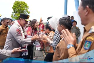 Kapolda Sumut Disambut Hangat Forkopimda Saat Tiba di Tapanuli Tengah